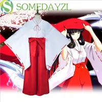 在飛比找蝦皮購物優惠-Somedayzl 犬夜叉服裝套裝派對布配飾個性女巫服裝上衣