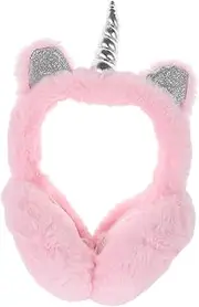 [CHILDWEET] Unicorn Earmuffs Animal Ears Headband Fashion Headbands Fur Headband Winter Ear Warmers Earwarmer Fluffy Ear Comfortable Earmuffs Unicorn Ear Warmer Unicorn Ear Covers Girl
