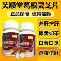 在飛比找蝦皮購物優惠-正品芙順堂【李時珍】葛根靈芝片熬夜喝酒口苦口臭尿黃屁多養肝護