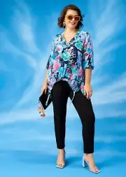ts Taking Shape top Size 18 Natural Blue Skies style NWT
