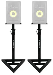 2 Rockville Adjustable Studio Monitor Speaker Stands For KRK ROKIT 5 G3 Monitors