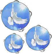 JOINPAYA Handheld Tambourine Set for Adults 3pcs Percussion Instruments Musical Toys