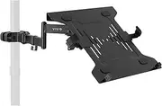 VIVO Steel Universal Full Motion Pole Mount Laptop Holder Arm with Removable 75mm and 100mm VESA Plate, Fits 10 to 15.6 inch Laptops, Black, MOUNT-PL1A-LAP3