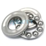 51201 12x28x11mm Axial Ball Thrust Bearing Set(2 Steel Races + 1 Cage) ABEC-1