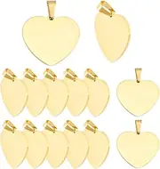 Blanks Metal Charms Stainless Steel Engraving Blanks 1" Circle Blank Pendant Stamping Tags With Hole for Necklace Pet Collar ID Name Tags Jewelry Making