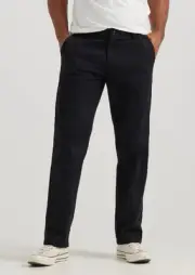 Lee Mens Black Extreme Motion MVP Straight Tapered Pants Stretch Size 42X30 NWT