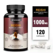 Reishi Mushroom Extract (Ganoderma Lucidum) 1000mg - Immune System Booster