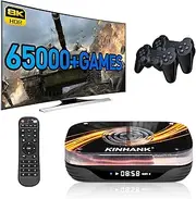 Kinhank Super Console X3 Plus Retro Video Game Consoles Built-in 114000+ Games, Android TV 9.0/CoreELEC/Emuelec 4.5 Game System, S905X3 Chip, 8K UHD Output,2.4G/5G, BT 4.0, USB 3.0