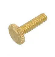 B&P Lamp 6/32 Brass Plated Thumbhead Screw, 1/2" Thread Length