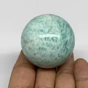 129.2g, 1.8" Small Amazonite Sphere Ball Gemstone from Madagascar, B15823