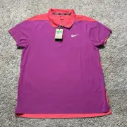 Nike Advantage Slam Polo Shirt Dri-FIT Mens XL FQ2015-518 Fuchsia New $105 Court