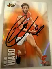 CALLAN WARD **HAND-SIGNED** GWS GIANTS AFL SELECT FOIL CARD