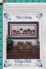 "Village Walk" Four Corners Quilting Applique Wall Hanging Pattern 9040