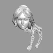 Female monk custom head for Mythic Legions & other fantasy action figures