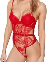 [Victoria's Secret] Bombshell Lace Teddy, Push Up, Women's Lingerie, Very Sexy Collection (XS-XL)