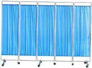 Hospital Partition,Folding Privacy Screens Silent Wheel with Brake,for Family Beauty Salon Hospital Clinic(5piece)