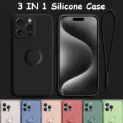ShockProof Silicone Magnetic Ring Case For iPhone 15 13 14 Pro Max 12 11 Cover