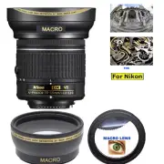 55mm ULTRA WIDE ANGLE MACRO HD 16K LENS FOR Nikon AF-P DX NIKKOR 18-55mm G