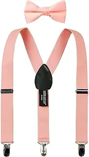 [Spring Notion] Boys' Suspenders and Solid Color Bowtie Set