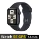 Apple Watch SE GPS 44mm 鋁金屬錶殼搭配運動型錶帶 (午夜鋁午夜錶帶(S/M))