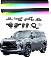 BJOHQ Electric Running Boards Compatible for Infiniti QX80 2025 with Light, SUV, Off-Road & Pickup Trucks - Retractable Truck Steps & Nerf Bars
