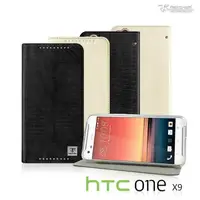 在飛比找蝦皮購物優惠-Metal-Slim HTC One X9 超薄流星紋立架皮