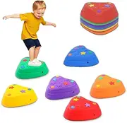 Stackable Balance Stepping Stone Training Set of Sensory Toy for Toddlers Entertainment and Exercise, Play “the floor is lava” Game, Kids Fitness Sensory Equipment for Gross Motor
