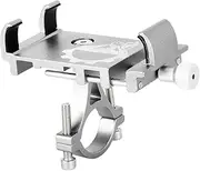 Bike Phone Holder Cycling Fixed Bracket Bicycle Scooter Mountain Bike Bracket for Cycling Mountain Off Road Silver