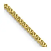 Real 10kt Yellow Gold 1.3mm Franco Chain; 18 inch; Lobster Clasp