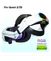 Head Strap for Meta Quest 3/3S with 10000mAh Battery Head Strap Replacement VR A