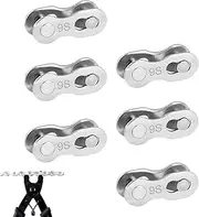 Biike Chain Quick Link - 6pcs Biicycle Chain Joint, Steel Biicycle Links Joint Connector | Universaal Chain Pin Joint, Heavy Duty Cycling Accessory Part Supplies for 6/7/8/9/10/12 Speed Chain