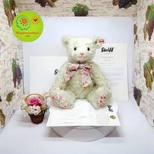 【現貨正品】德國 Steiff 限量 日本限定 金耳釦泰迪熊 手工 羊毛 綠 Fleur Teddy 收藏 玩偶 娃娃