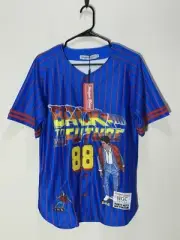 Headgear Classics Marty McFly Flashback Baseball Jersey Royal Blue Size - XS