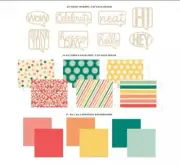 Diamond Press Text Bubble Card-Making Kit New 794500 Wood Veneer BNIB 24 Cards