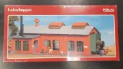 POLA Lokschuppen HO Red Single Track Engine Shed w/Workshop Model Kit NEW Sealed