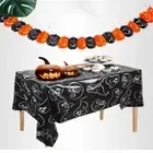 Pumpkin Ghost Bat Spider Snowman Halloween Christmas Table Cloth Candy Tables