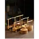 竹製品提手茶點盤-長方形高腳款