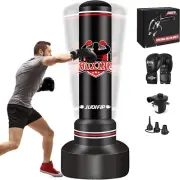 Heavy Punching Bag with Stand Adults Teens,70" Free Standing Boxing Bags,Kickbox