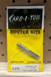 Carb-i-tool Router Bit - H 210 Straight Bit 5/16" High Speed Steel Ausi made