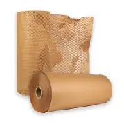 Honeycomb Cushioning Wrap Packaging Paper 20" x 1000' with Dispenser