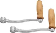 Generic 2pcs Manual Meat Grinder Handle Hand Crank Tool for Kitchen Use for Grinding Meat Vegetables Nuts Fresh Food Preparation Sturdy Reliable Design