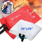 1m² Large Fire Blanket Emergency Fire Extinguish For Home Kitchen Office Caravan