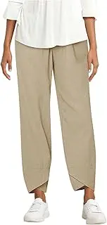 [WAJCSHFS] Pants for Women Loose Capris Pants with Pockets Drawstring Casual Pants Summer Trendy Plus Size Pants, Z14-khaki