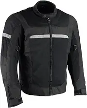 Milwaukee Leather Men's All Season Textile CE Armored Motorcycle Racer Jacket