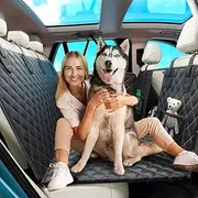 Dog Car Seat Cover for Back Seat Dog Hammock for Car, Waterproof with Side Flaps Seat Extender for Dogs 78.7x57in (2024)