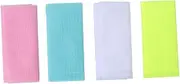 HONITANO 4pcs Long Strip Back Scrubber Exfoliating Shower Towel for Bathing Fast Drying Washcloth Assorted Colors Promote Skin Care