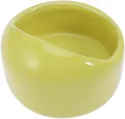 SEWOART Ceramic Hamster Food Dish Yellow Prevent Tipping Chewing Moving Bowl for Gerbils Mice Guinea Pigs Cavy Hedgehogs Easy to Clean Gnaw Design