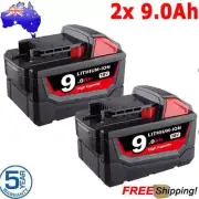 2x 9.0AH M18B9 for Milwaukee Li-ion 18V Battery M18 48-11-1852 1828 48-11-1890