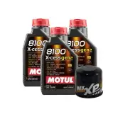 3L Motul 8100 X-CESS GEN2 5W-40 Wix XP Filter Motor Oil Change Kit API SN