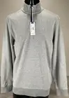 Southern Tide Long Sleeve Cary Heather 1/4 Zip Cotton Pullover Sweater Sz M Gray